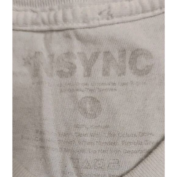 Women's NSYNC Classic No Strings Attached White Belly T-Shirt - Large - Picture 4 of 5